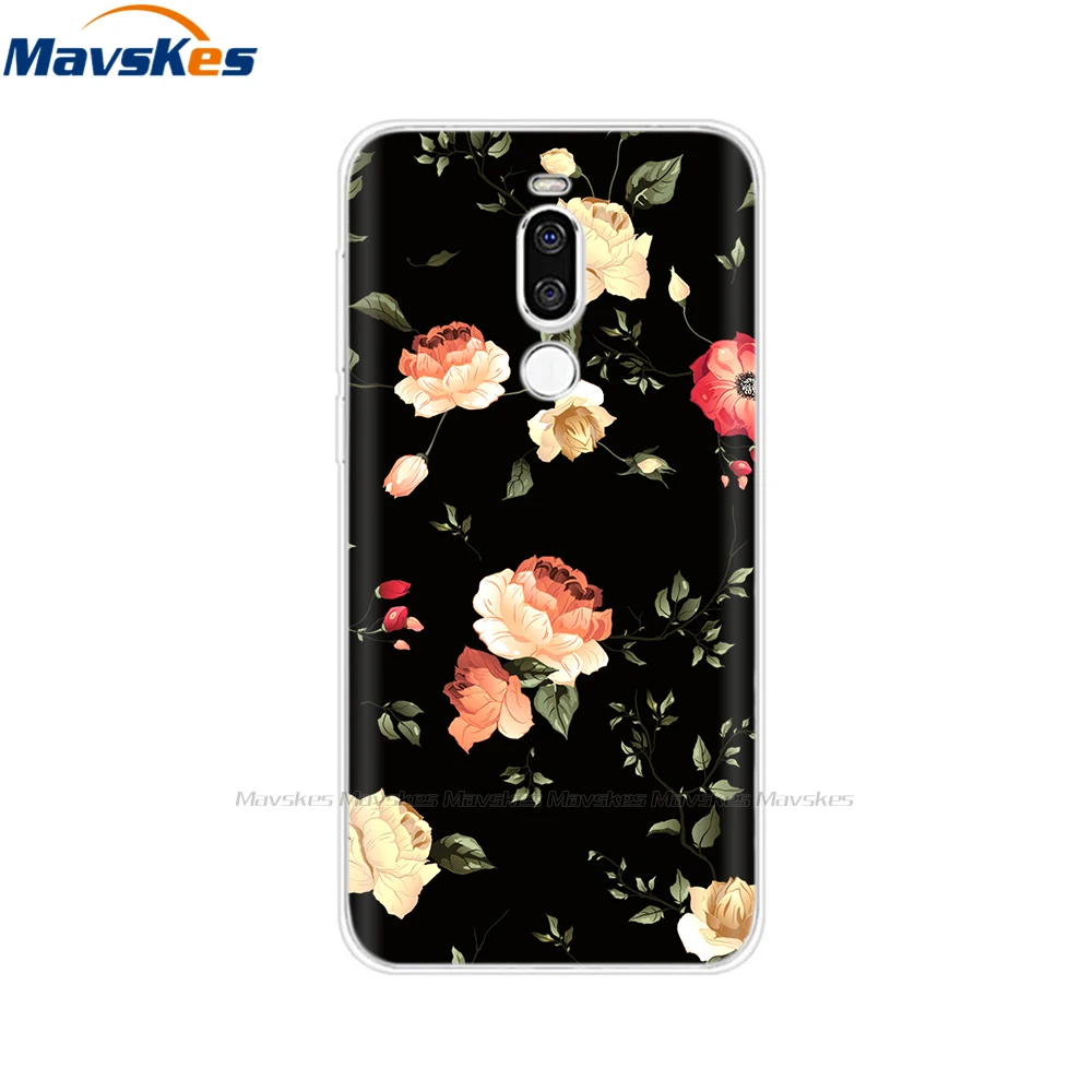 Cases For Meizu Back Cover For Meizu X8 X 8 Flowers Cat Patterned Phone Shell Cover Soft TPU Silicone Protective Cases Fundas Coque For Meizu X8 cases for meizu black Cases For Meizu