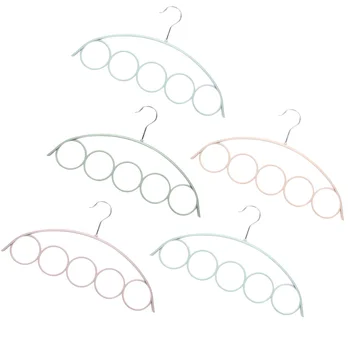 

5pcs Tie Hook Durable Useful Practical Belt Shawl Scarf Hanger Wardrobe Organizer Storage Hook for Bedroom Bathroom Home