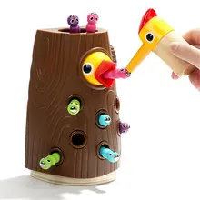 Магнитная игрушка для малышей, игровой набор, мелкая моторика, дошкольные игрушки, ролевые игры для девочек и мальчиков 2 лет, ловля и кормление