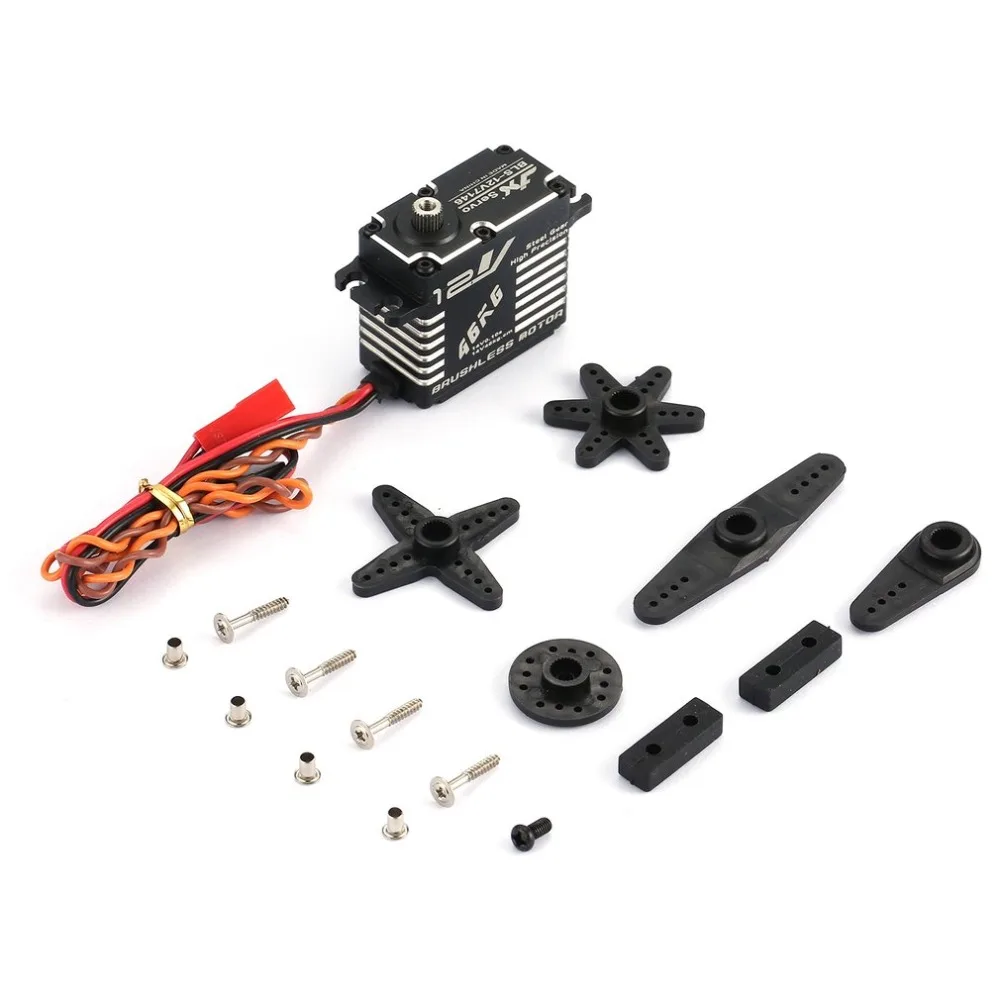 

JX BLS-12V7146 Metal Universal Digital Servo with 47kg High Torque for RC Car Robot Airplane Fixed Wing Aircraft Drone