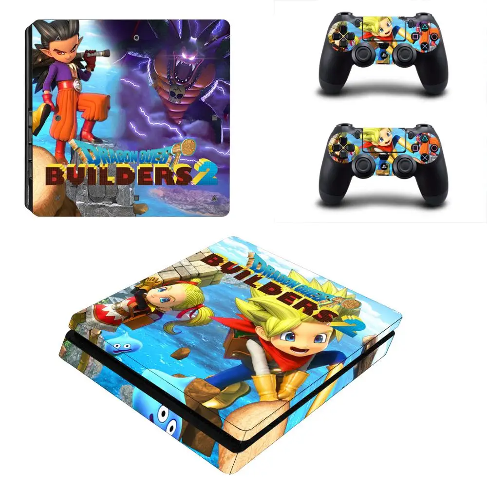 YSP4S-3174 Dragon Quest PS4 тонкая наклейка Play station 4 кожа Наклейка для playstation 4 PS4 Slim консоль и контроллер Скины Виниловые - Цвет: YSP4S-3174