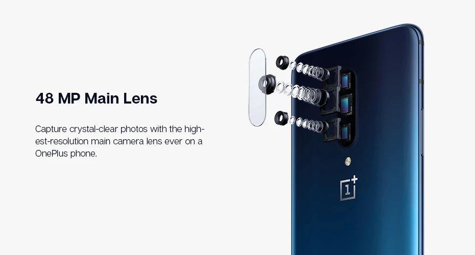 Смартфон OnePlus 7 Pro с глобальной прошивкой 256 ГБ 48мп камера Snapdragon 855 Тройная камера 6,67 дюймов жидкая AMOLED 2K разрешение UFS 3,0