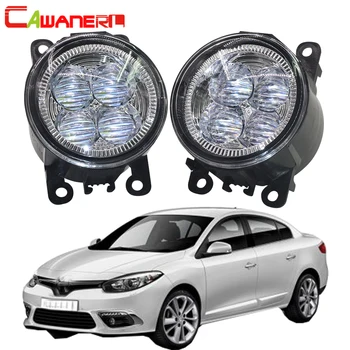 

Cawanerl For Renault Fluence L30 Saloon 2010 2011 2012 2013 2014 2015 Car LED Fog Light Angel Eye Daytime Running Light DRL 12V