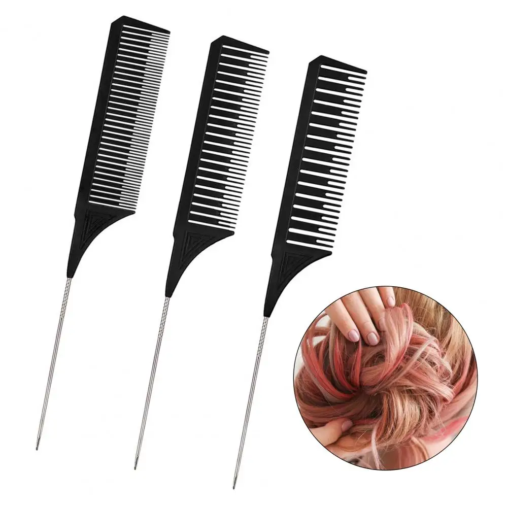 Trendy Comb Hair Dyeing Good Toughness PC Tip-tail Highlighting Hairdressing Stylist | Красота и здоровье