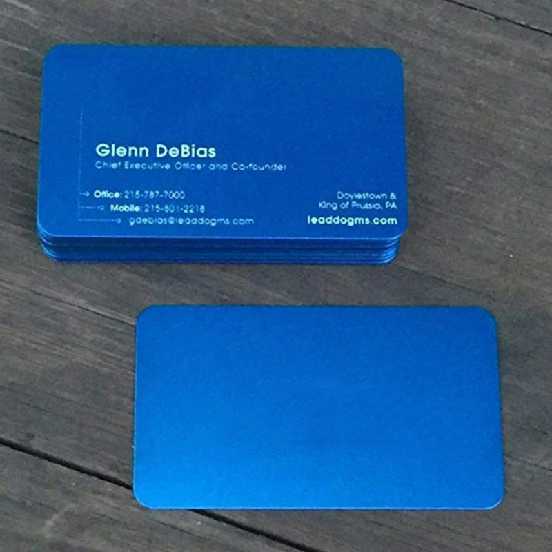 50Pcs Blank Sublimation Metal Name Card Thick Laser- Engraved Smooth DIY Metal Blank Printing Business Cards Kit