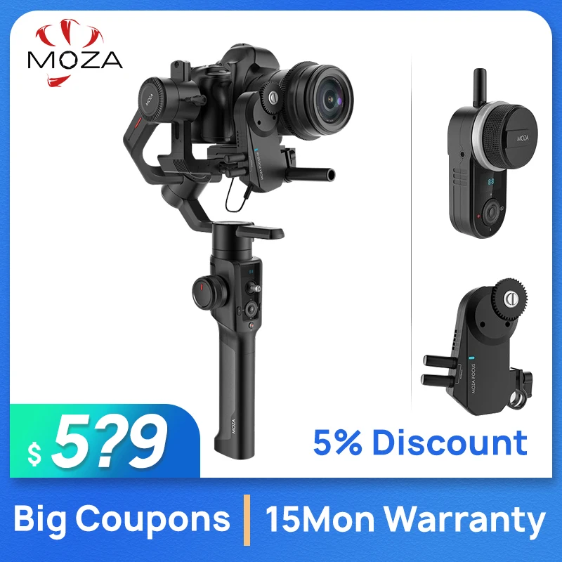 Midwest Photo Moza Air 3 Axis Motorized Handheld Gimbal Stabilizer