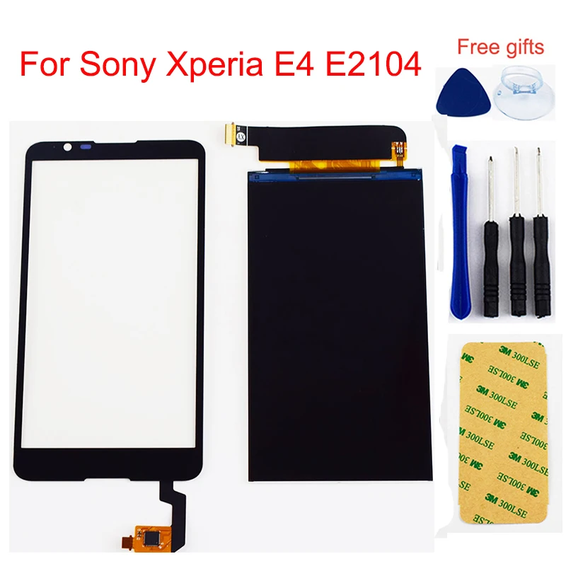 Для sony Xperia E4 ЖК-дисплей E2104 ЖК-экран E2105 E2114 E2115 ЖК-дисплей панель экран+ сенсорный экран дигитайзер сенсор