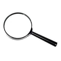 Loupe Portable en plastique 5 fois, loupe portative haute définition Mini miroir grossissant 