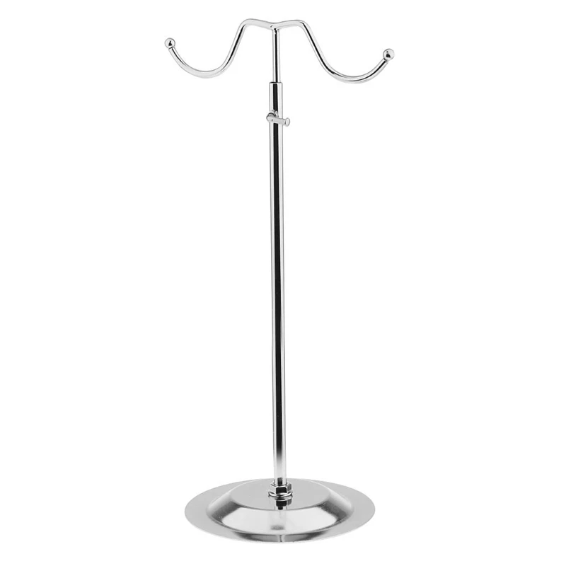 

Double hook handbag holder, height adjustable