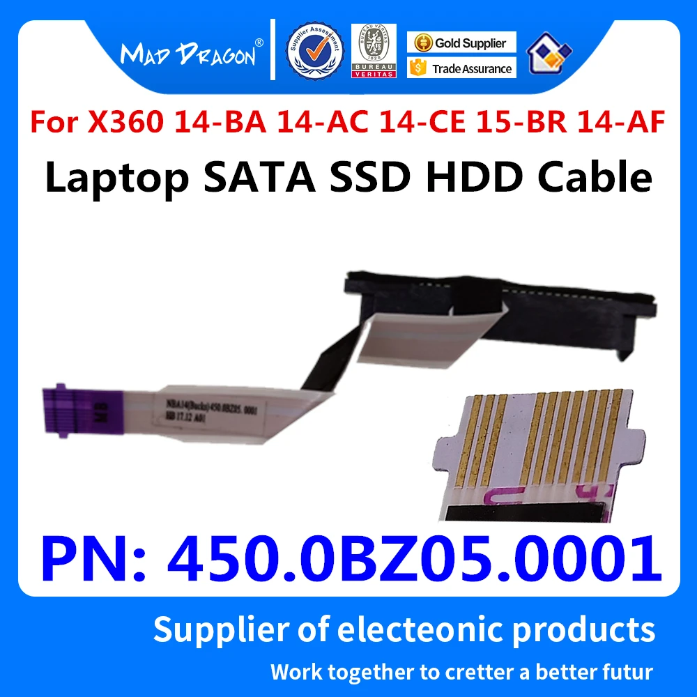 Новый Соединительный кабель для жесткого диска sata HP pavilion X360 14-ba151sa 14-BA119TX 14-BA013DX