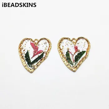 

New arrival! 36x29mm 30pcs Zinc Alloy/Enamel Heart shape Charm for Earrings parts,hand Made Earrings Findings Jewelry DIY