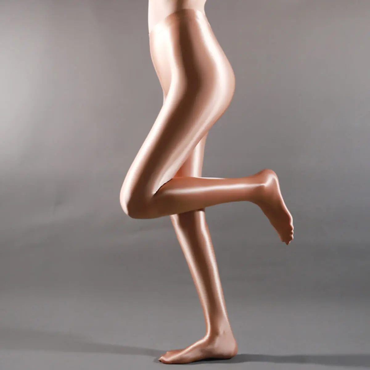 Metelam Plus Size Sexy Semi Opaque Satin Pantyhose Shiny Wetlook Stockings High Gloss Spandex Tights Footed Bodycon