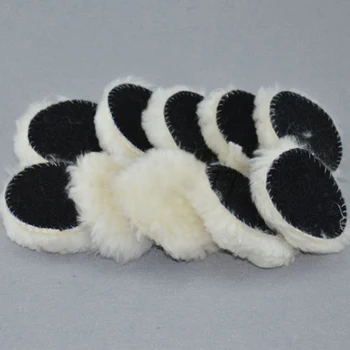 

10pcs 3 Inch Woolen Polishing Buffer Pads Heavy Cut Pads For Car Polisher Suitable Fro A Car Polishing And Buffing Set