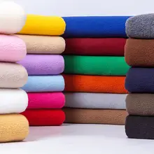 Плотная флисовая двухсторонняя ткань с коротким ворсом, Коралловая флисовая ткань для самостоятельной сборки одежды, подкладка ручной работы, кукольная ткань 50 см* 160 см