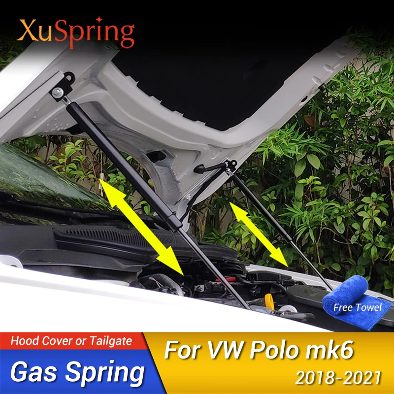 Для VW Polo 2018 2019 2020 2021 MK6 крышка капота газовая пружина амортизатор опорная стойка
