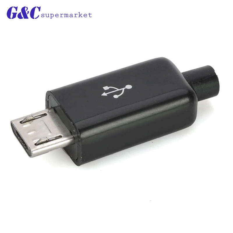 10 микро USB 5 контактный спаянный Штекерный разъем для зарядных устройств P зарядки