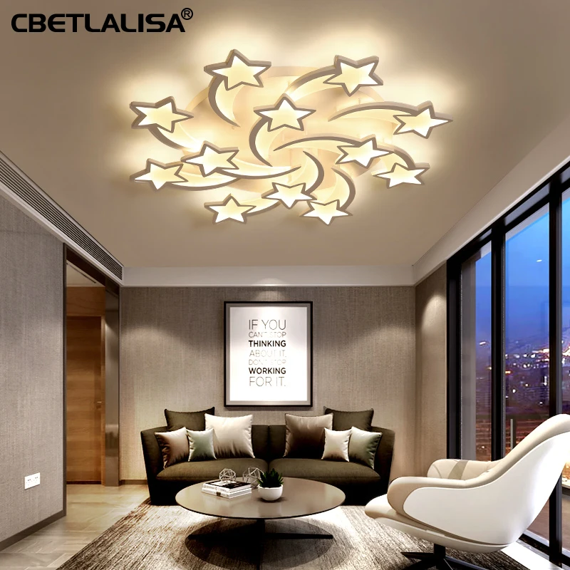Günstig Moderne led kronleuchter ART deco, zimmer, weiß stern wohnzimmer esszimmer schlafzimmer kinder zimmer, kinder geschenk kronleuchter,