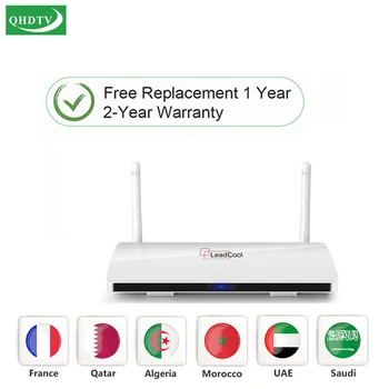 

Leadcool QHDTV IPTV Set Top Box 1 Year Subscription Europe French Italian Android 8.1 Arabic TV Box no APP include