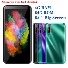 A30 4G RAM 64G ROM Smartphones Quad Core 6,0 zoll 18:9 Android Handys 13MP Gesicht Entsperrt Celulares globale version 3G Wifi