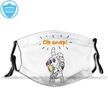 

Thanos Mouth Face Mask Thanos Snap Avengers Facial Mask Kawai Cool with 2 Filters for Adult