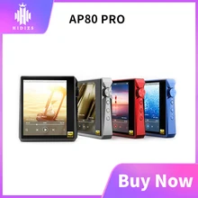 Hidizs ap80 pro liga de titânio 2 * ess9218p bluetooth leitor de música mp3 usb dac hi-res áudio dsd64/128 apt-x/ldac fm contador de passos