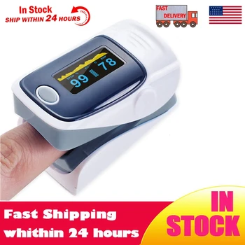 

LED Portable Blood Oxygen Monitor Finger Pulse Oximeter Oxygen Saturation Monitor Fast Shipping(Without Battery)
