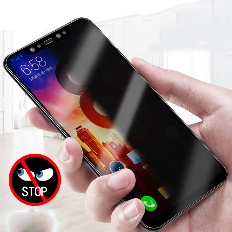 Антишпионское закаленное стекло для Xiaomi Mi 8 Pro Lite SE Explorer полное покрытие Защита
