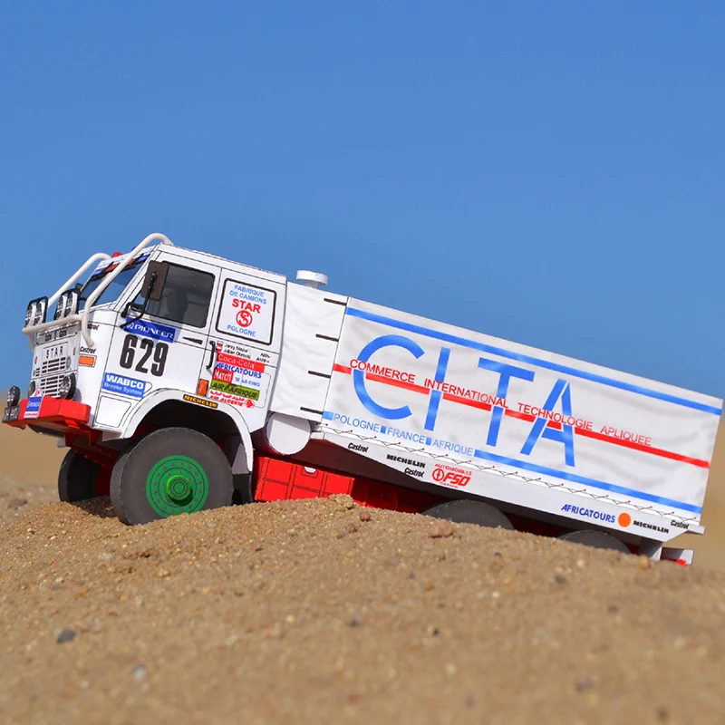 STAR 266 R 1988 грузовик 1:53 Дакар ралли складное оригами искусство мини 3D бумажная