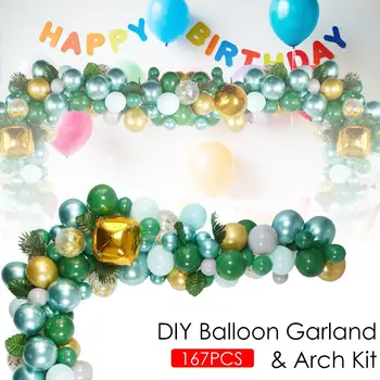 

Jungle Theme Party Decoration Balloon Chain Set Dark Green Forest Balloon Globos For Party Wedding Birthday Home Decor
