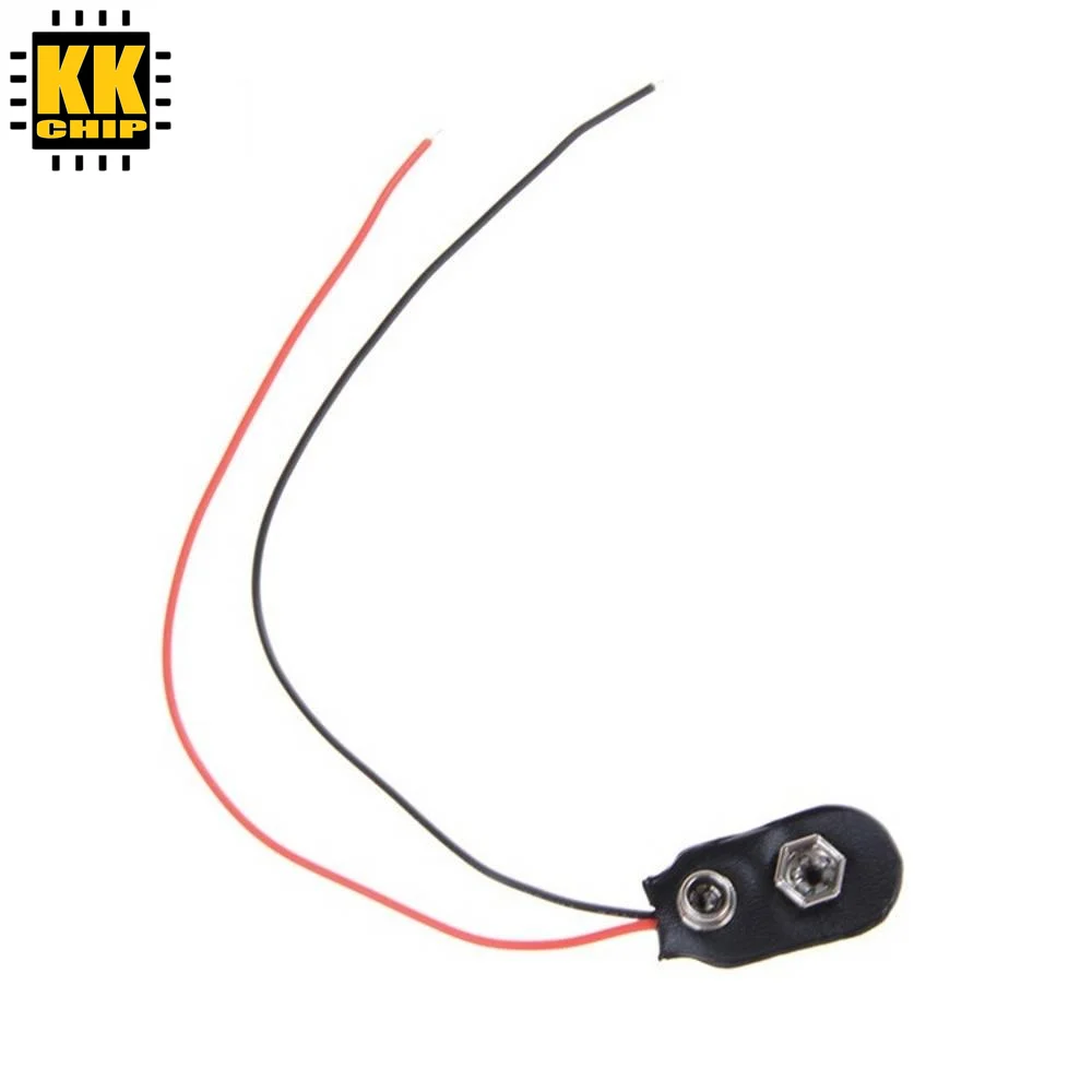 

9v battery button buckle a 9v battery holder type 15 cm