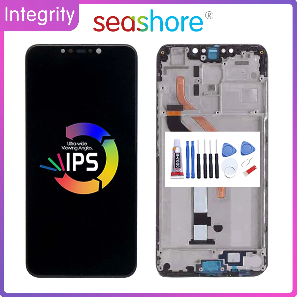 

Original For XIAOMI MI PocoPhone F1 LCD Display Touch Screen Digitizer Assembly For Xiaomi Poco F1 Display withFrame Replacement