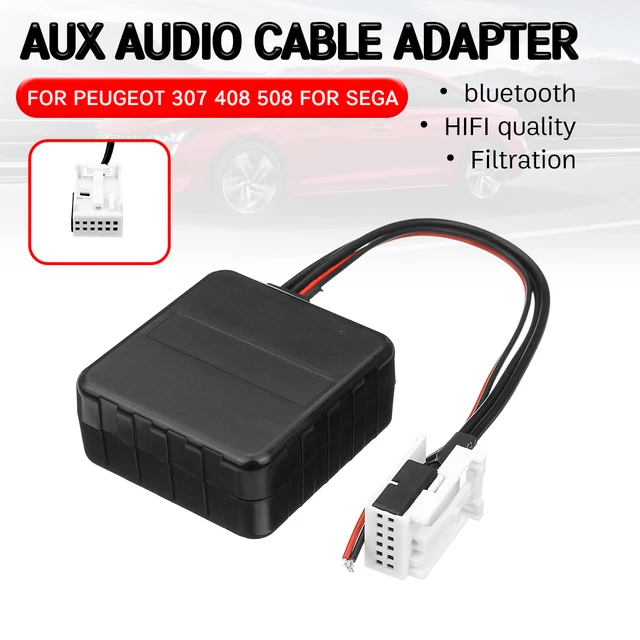 Bluetooth Adaptateur version avec Microphone pour Citroën, Peugeot avec le  système d'autoradio d'origine Blaupunkt / VDO / Bosch RD4