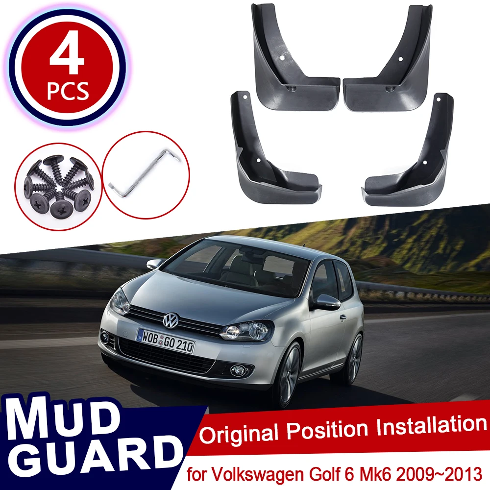 Брызговики для Volkswagen VW Golf 6 Mk6 2009 2010 2011 2012 2013|Наклейки на автомобиль| |