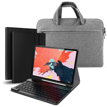 

US Keyboard Case For iPad Pro 11 2018 Tablet Bluetooth Keyboard Leather Case with 11-12 Inch Universal Laptop Business bags