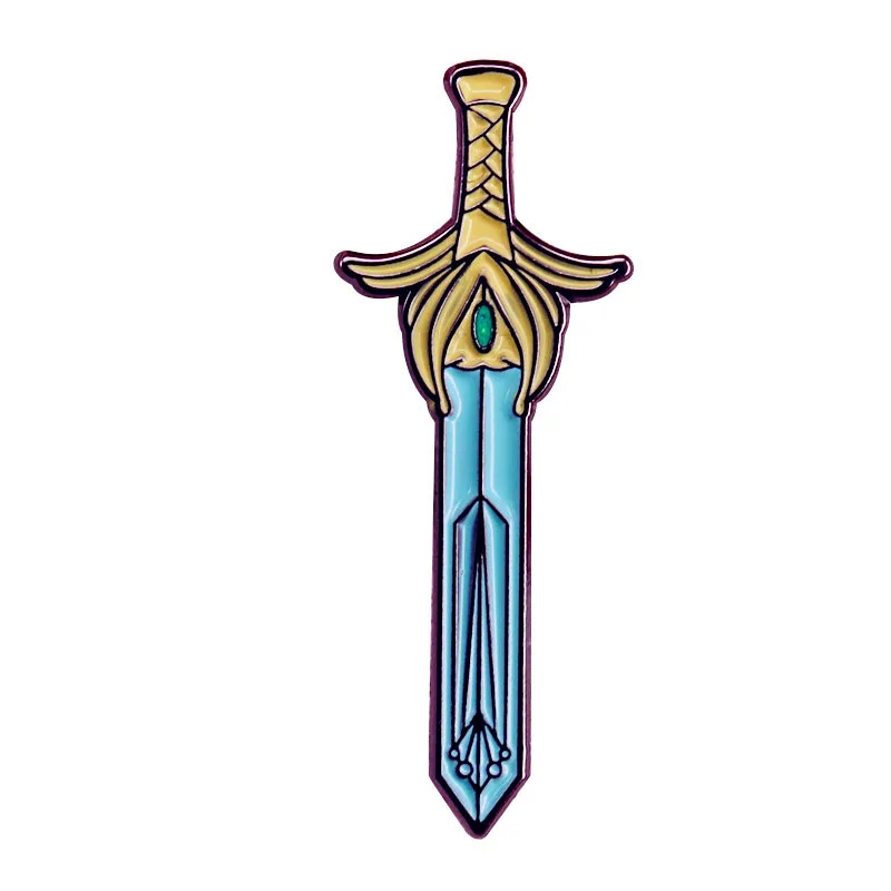 Она-ра-принцесса Мощность брошь в форме меча и эмаль на булавке аниме Sword