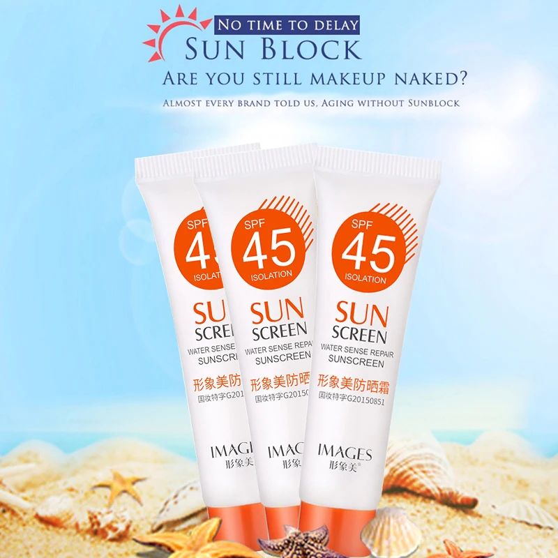 

SPF 45+ Sunscreen Moisturizing Cream RefreshingLight Breathable UV Protection Skin Cream Not Greasy Sun Screen TSLM1