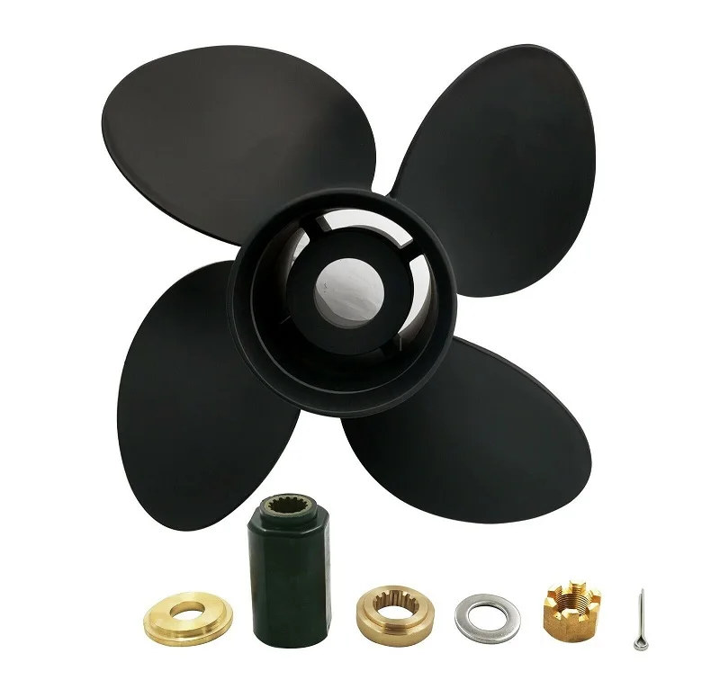

Captain Propeller 4 Blade 13x17 Fit Yamaha Outboard Engines 50-130HP Aluminum 15 Tooth Spline RH