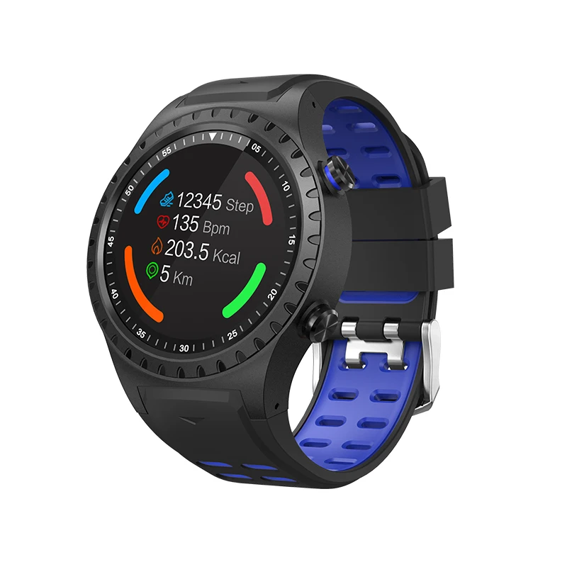 LEMFO M1 новейший AI Смарт-часы с Bluetooth наушниками монитор сердечного ритма умный Браслет длительное время ожидания спортивные часы для мужчин - Цвет: Blue