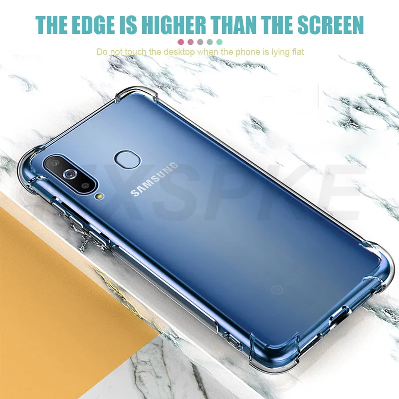 Роскошный противоударный Прозрачный чехол для Samsung Galaxy A5 A7 A9 J2 J8 2018 чехлы A6 A8 J4 J6 Plus