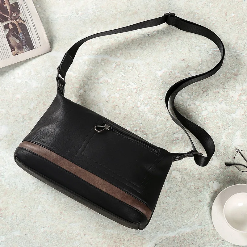 

2019 men's shoulder bag fashion shoulder diagonal bag casual trendy men's shoulder bag tide