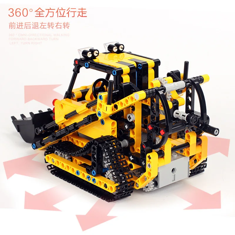 

Yuxing 13014 City Series Remote Control Electric Crawler Loader Children'S Educational Assembled Building Blocks Toy