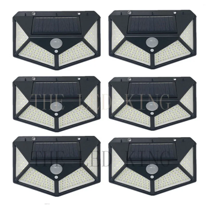 100 LED ip65 Solar Light Outdoor Solar Lamp PIR Motion Sensor Wall Light Waterproof Solar Powered Sunlight For Garden Decoration brightest outdoor solar lights Solar Lamps