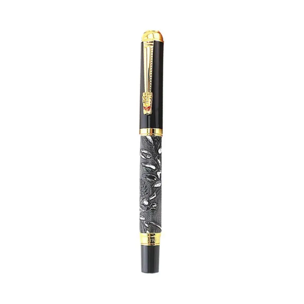 Роскошные подарочные ручки набор Высокое качество Дракон Ручка-роллер с чехол металлические шариковые ручки для Рождественский подарок