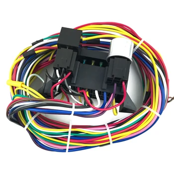 

12 Circuit Universal Wiring Harness Car Safety Wires Complete Kit Hot Rod Street Rod XL Bumper to Bumper Wire Kit
