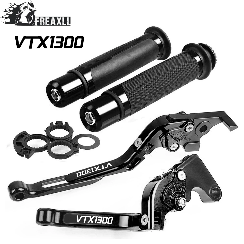 Регулируемые складные рычаги тормоза для HONDA VTX1300 VTX 1300 2003 2010 2004 2005 2006 2007|Накладки и