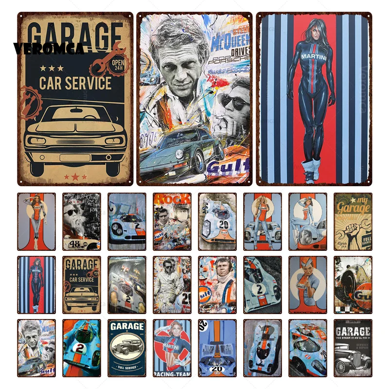 Muscle Car Vintage Metal Tin Signs Plates Retro Rusty Plaque Creative Art Wall Poster Home Garage Motel Decorative | Дом и сад