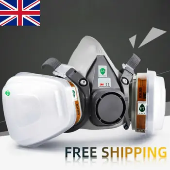 

6800 Gas Mask 7 IN1 Suit Full Face Facepiece Respirator For Painting Spraying Chemical formaldehyde Mask Activated Carbon Gas