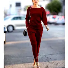 2 шт. женские костюмы Спортивная одежда для бега модные повседневные Простые повседневные осенние однотонные комплекты повседневный спортивный костюм толстовки Толстовка Брюки Новинка