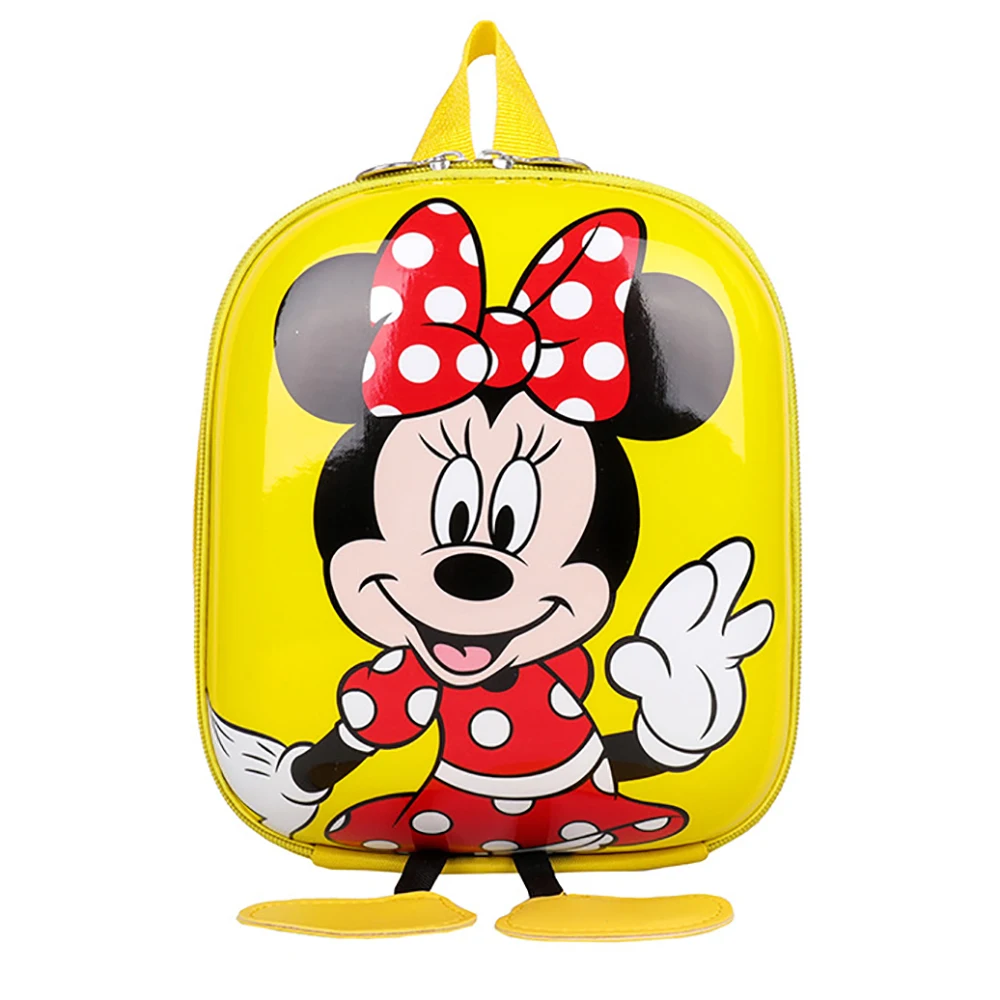 Disney Cartoon Minnie Children Backpack Bags For Kids Mickey Mouse Waterproof Handbags Cute Boys Girls Kindergarten Schoolbags