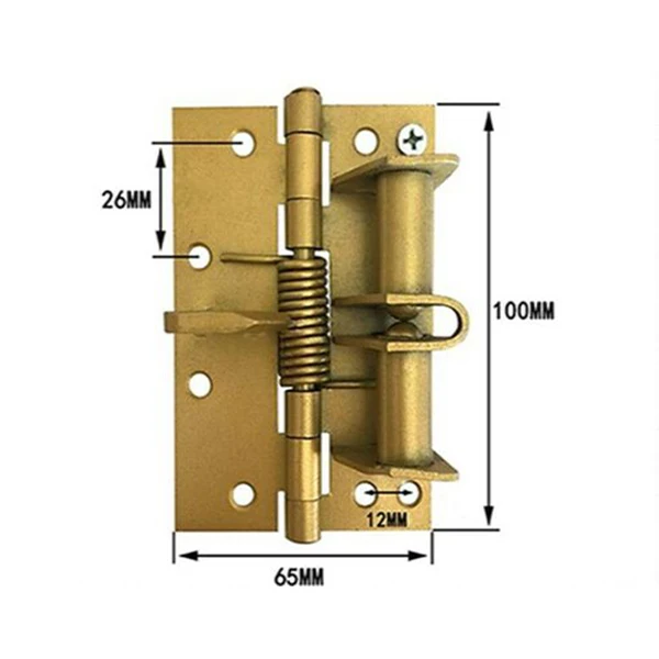 Нержавеющая сталь пружинная петля Двусторонняя открытая Автоматическая закрывающая дверь современная простая и быстрая пружинная петля MF999